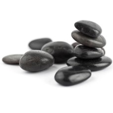 Black Polished Garden Stones - 22lb Bags