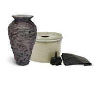 Small Stacked Slate Urn Fountain Kit by Aquascape®