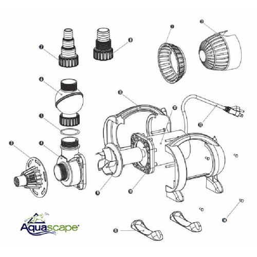 Replacement Parts for AquaSurge™ (G2) Pond Pumps by Aquascape®
