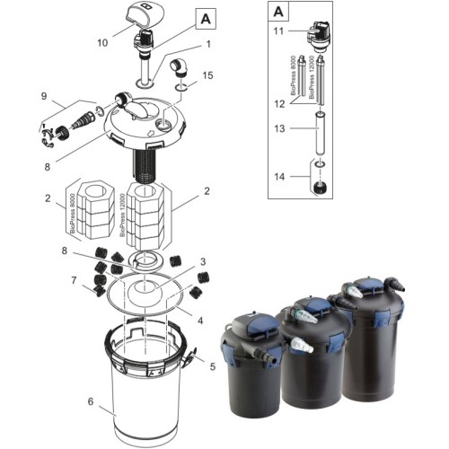 Replacement Parts for Biopress® filters by Oase®