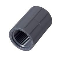 PVC Coupler - FPT x FPT - Gray
