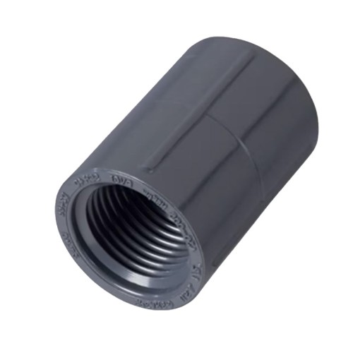 PVC Coupler - FPT x FPT - Gray