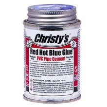 PVC Cement - Christy's Red Hot Blue Glue, Low Voc