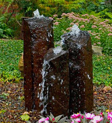 Basalt Stone Column Fountain Sets